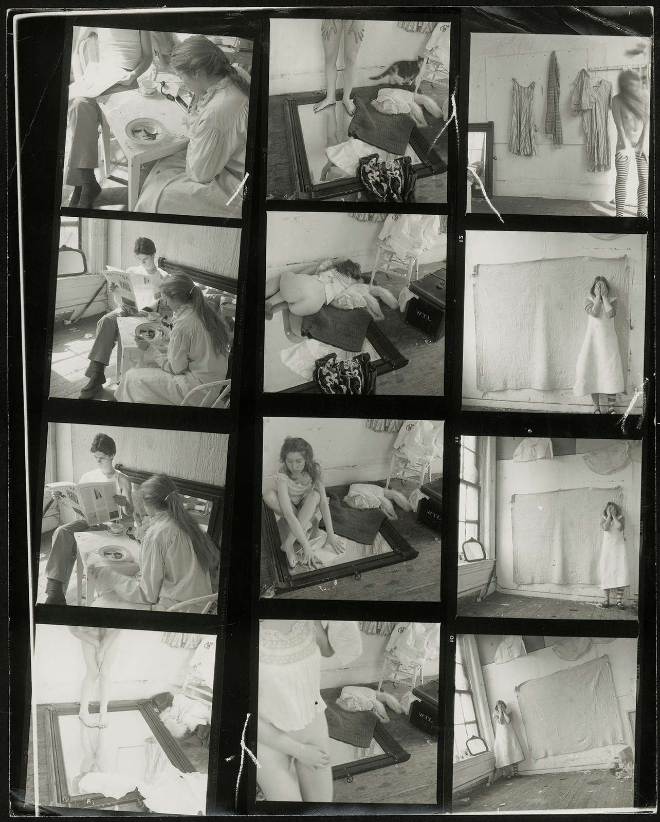 Francesca Woodman, Untitled Contact Sheet, ca. 1975 - 78