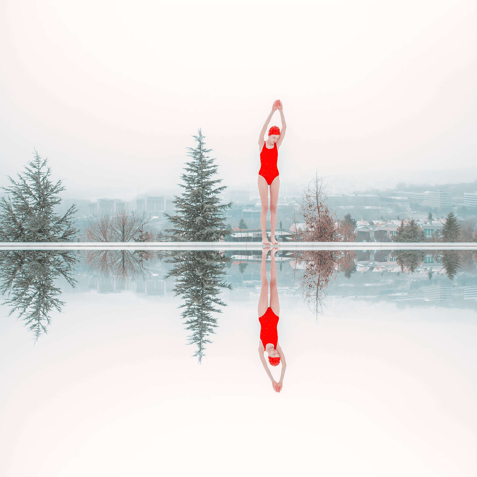 Maria Svarbova, Border II, Snow Swimming Pool, 2018