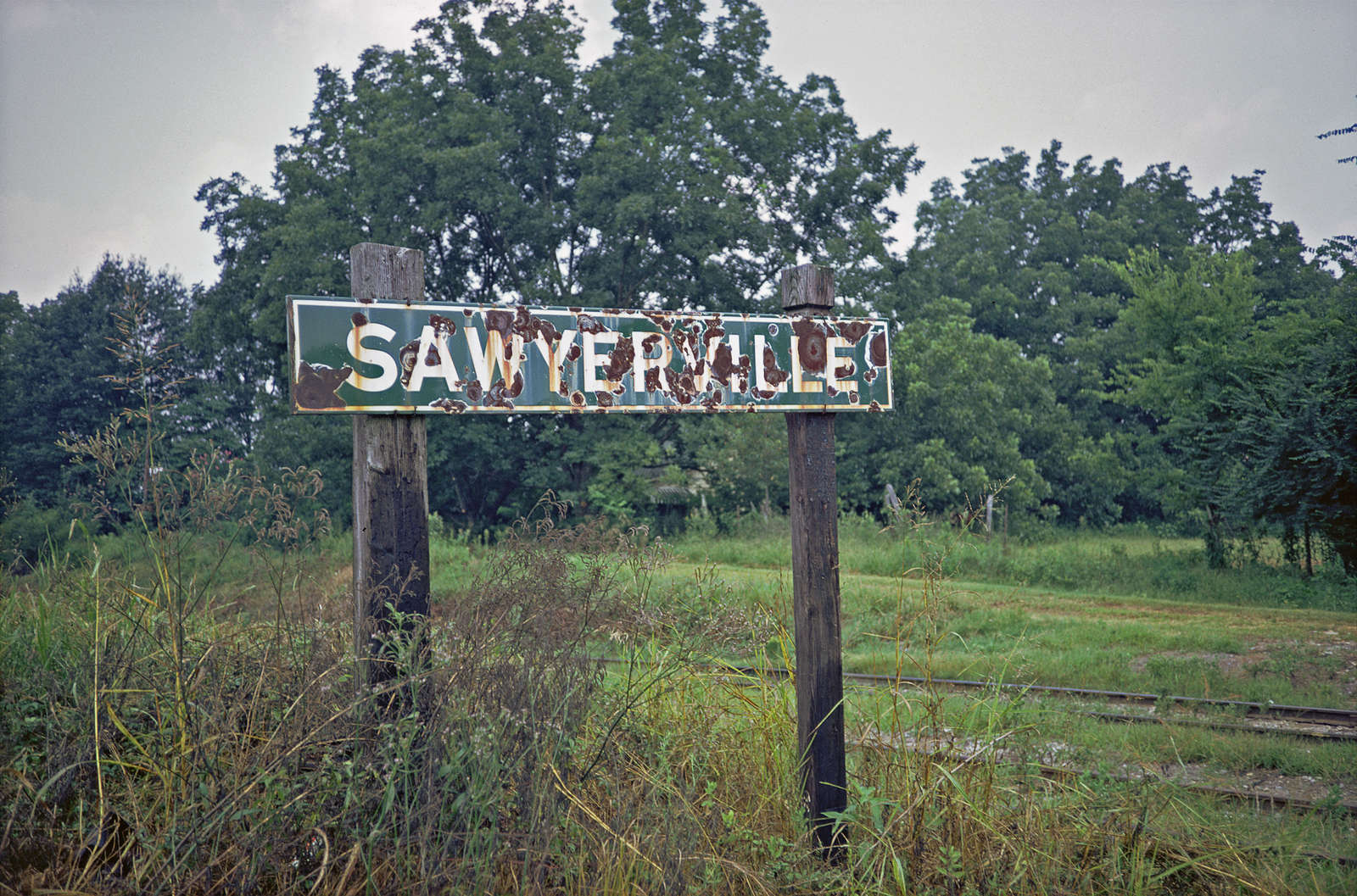 Sign, Sawyerville, Alabama, 1973