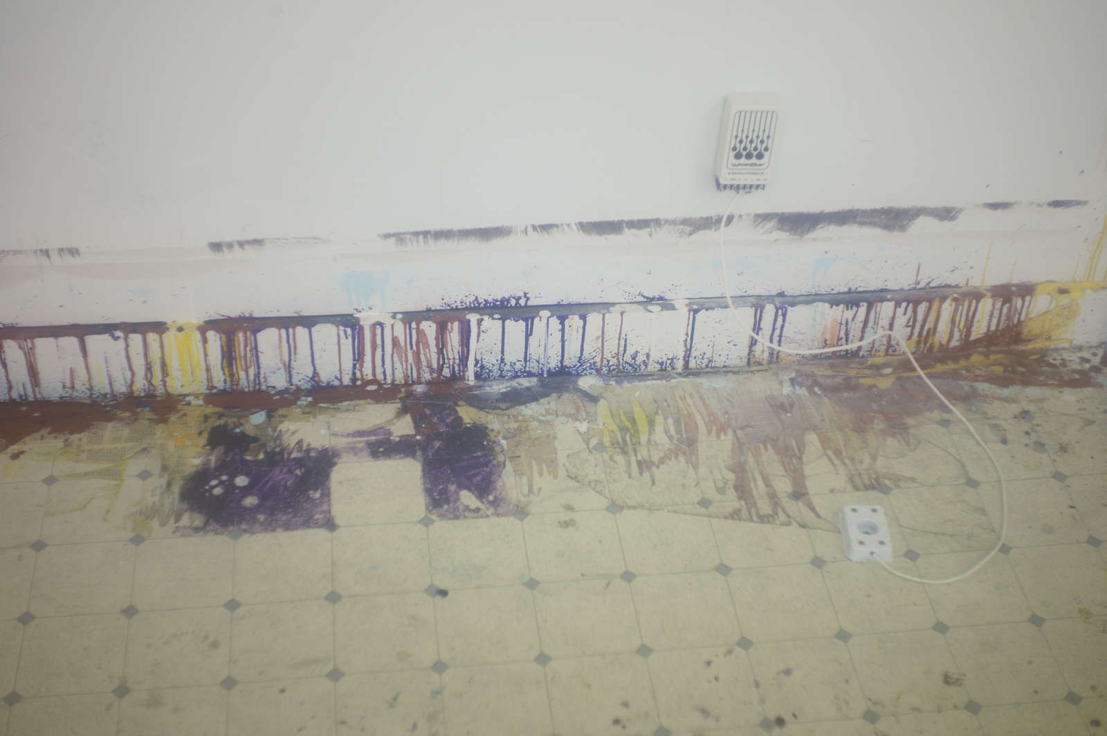 Remembered Light, Untitled (Wall Drip with Plug), 2012