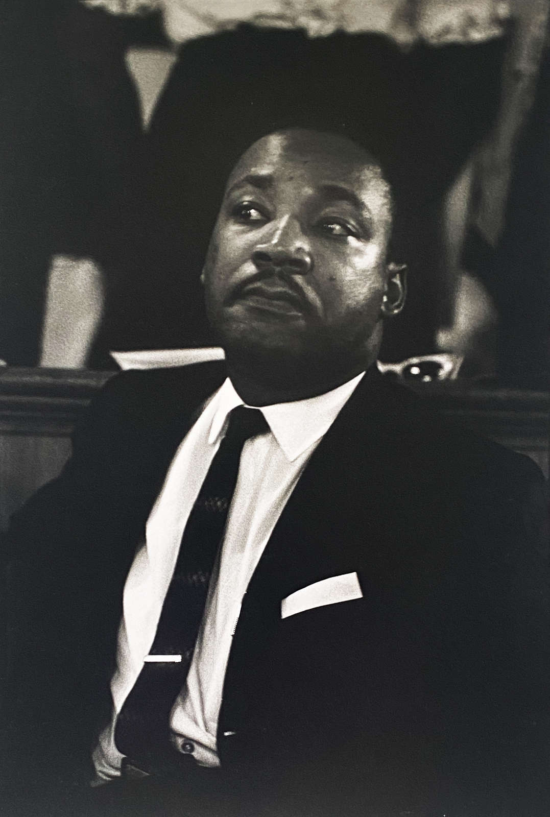 Danny Lyon, Civil Rights Series (Dr. Martin Luther King just before he speaks at Birmingham), 1963