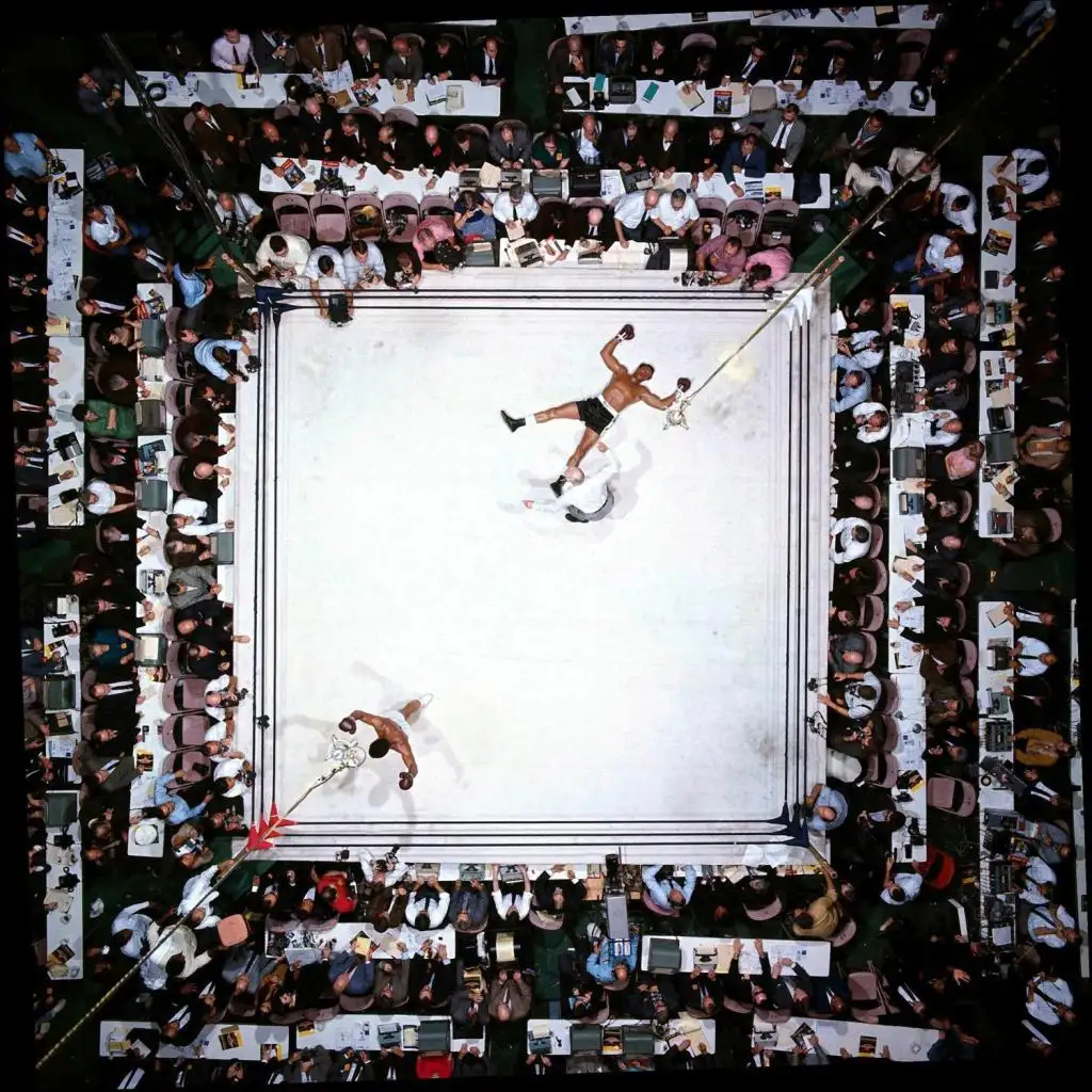 Neil Leifer, Ali-Williams - Muhammad Ali KO's Cleveland Williams, Houston, TX, 1966