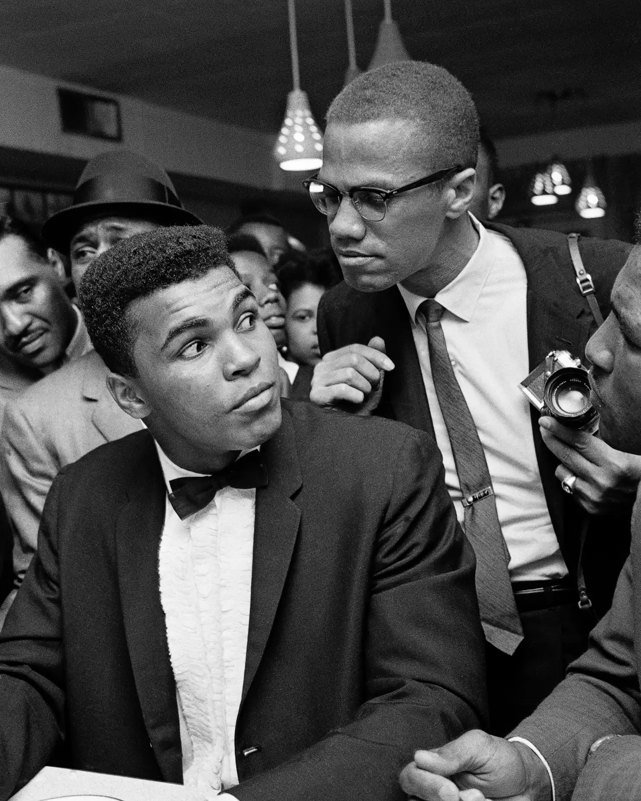 Bob Gomel, Cassius Clay and Malcolm X, Miami, 1964