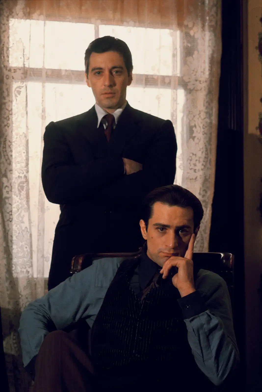 Pacino and DeNiro, Godfather II, 1973