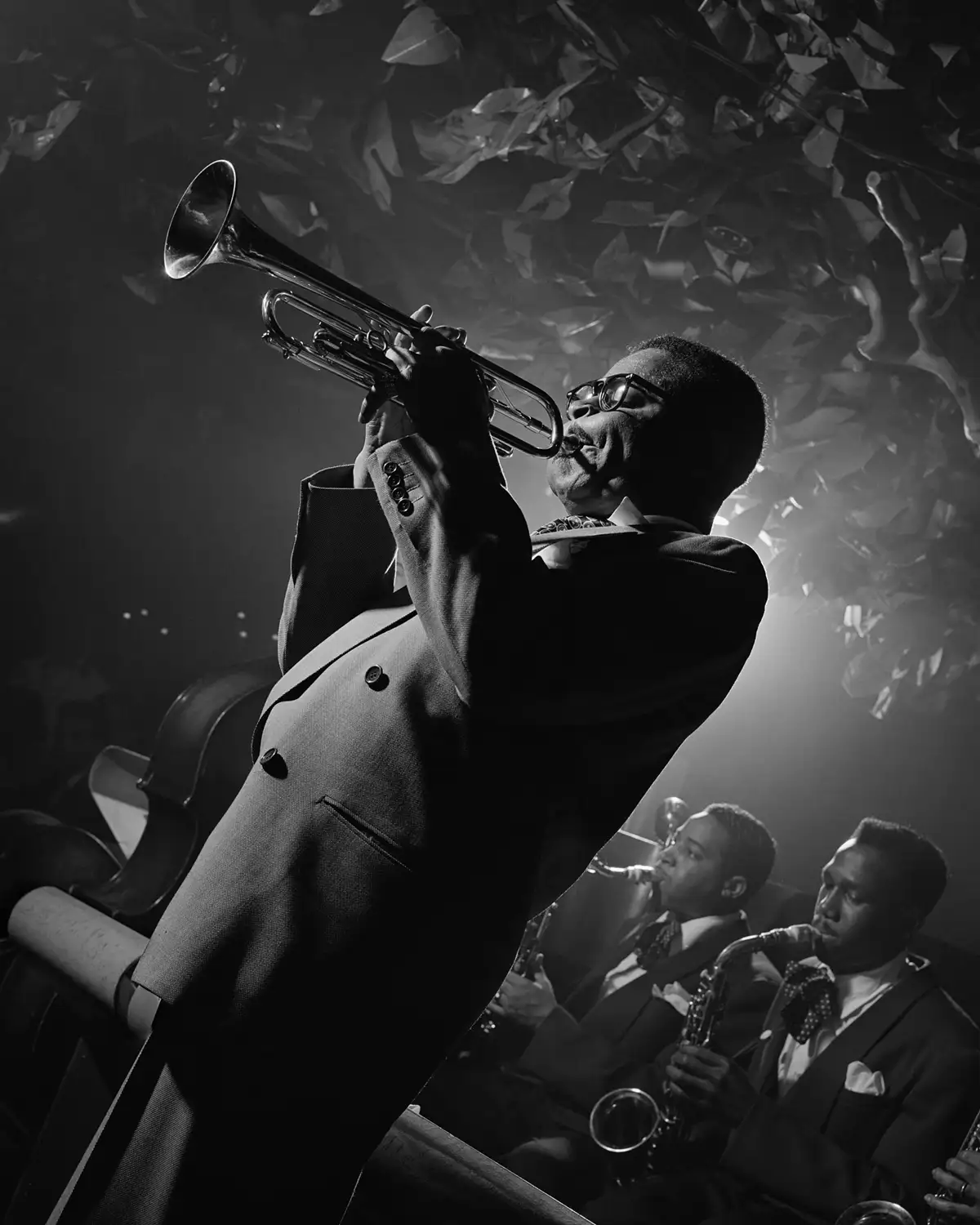 Herman Leonard, Dizzy Gillespie, New York City (DZG04), 1948