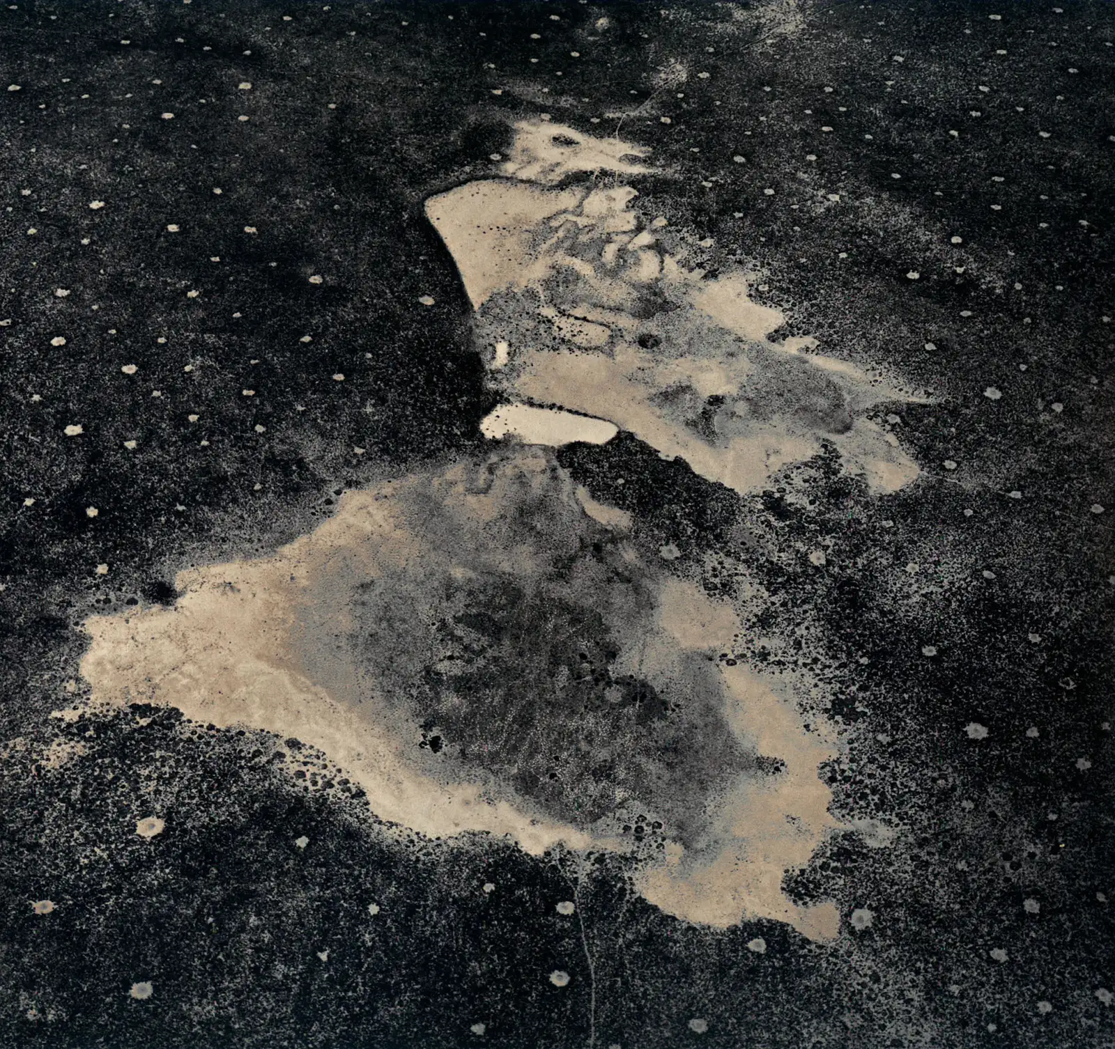 Emmet Gowin, Alkali Wash and Dry Watering Hole near the Very Wide Array, Magdelena, New Mexico, 1988