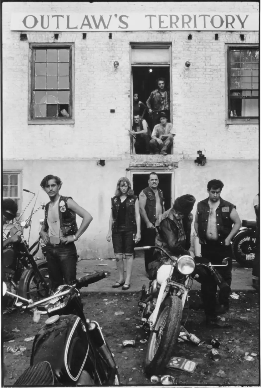 Danny Lyon, Clubhouse During the Columbus Run, Dayton, Ohio, The Bikeriders Portfolio, 1966