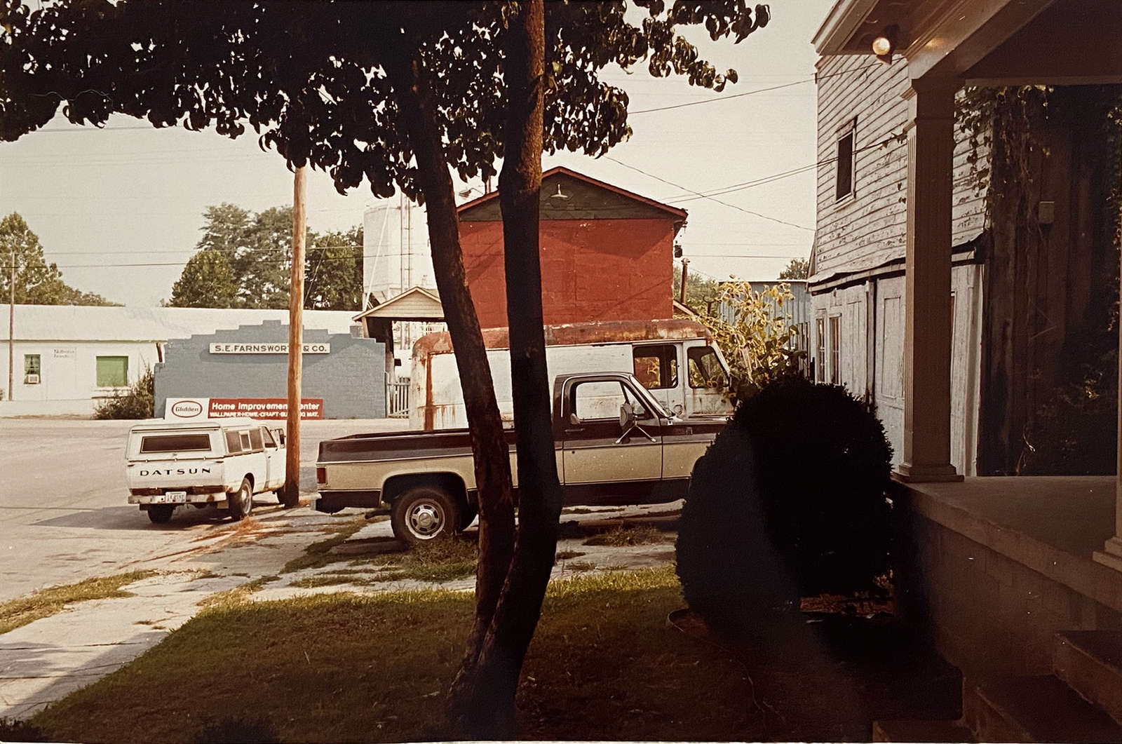 Untitled (brown truck, red barn), c. 1980s