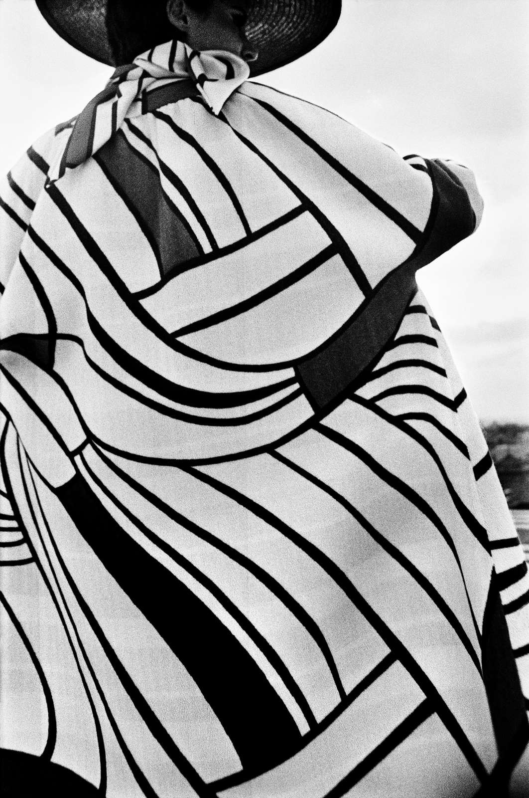 Frank Horvat, Madrid, Spain for Harper's Bazaar ("Mondrian" St. Laurent coat), 1964