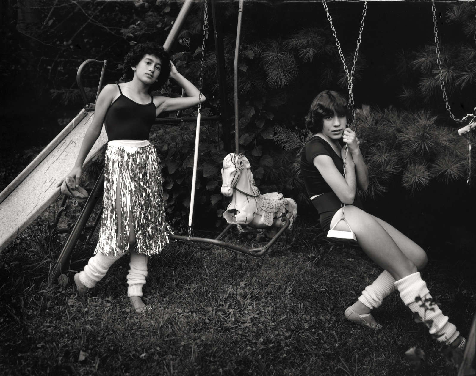 Sally Mann, Debbie and Becky on Swing Set (At Twelve), 1983-1985