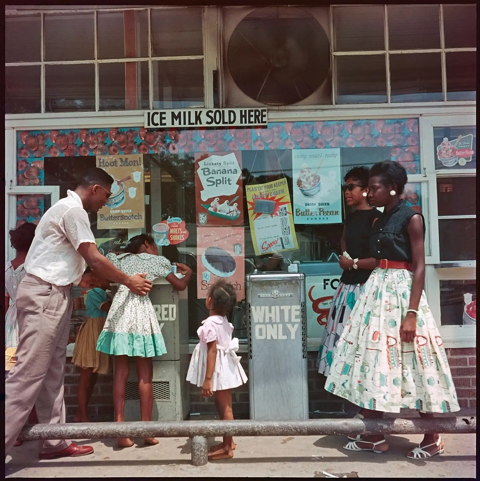 At Segregated Drinking Fountain, Mobile, Alabama (37.009), 1956