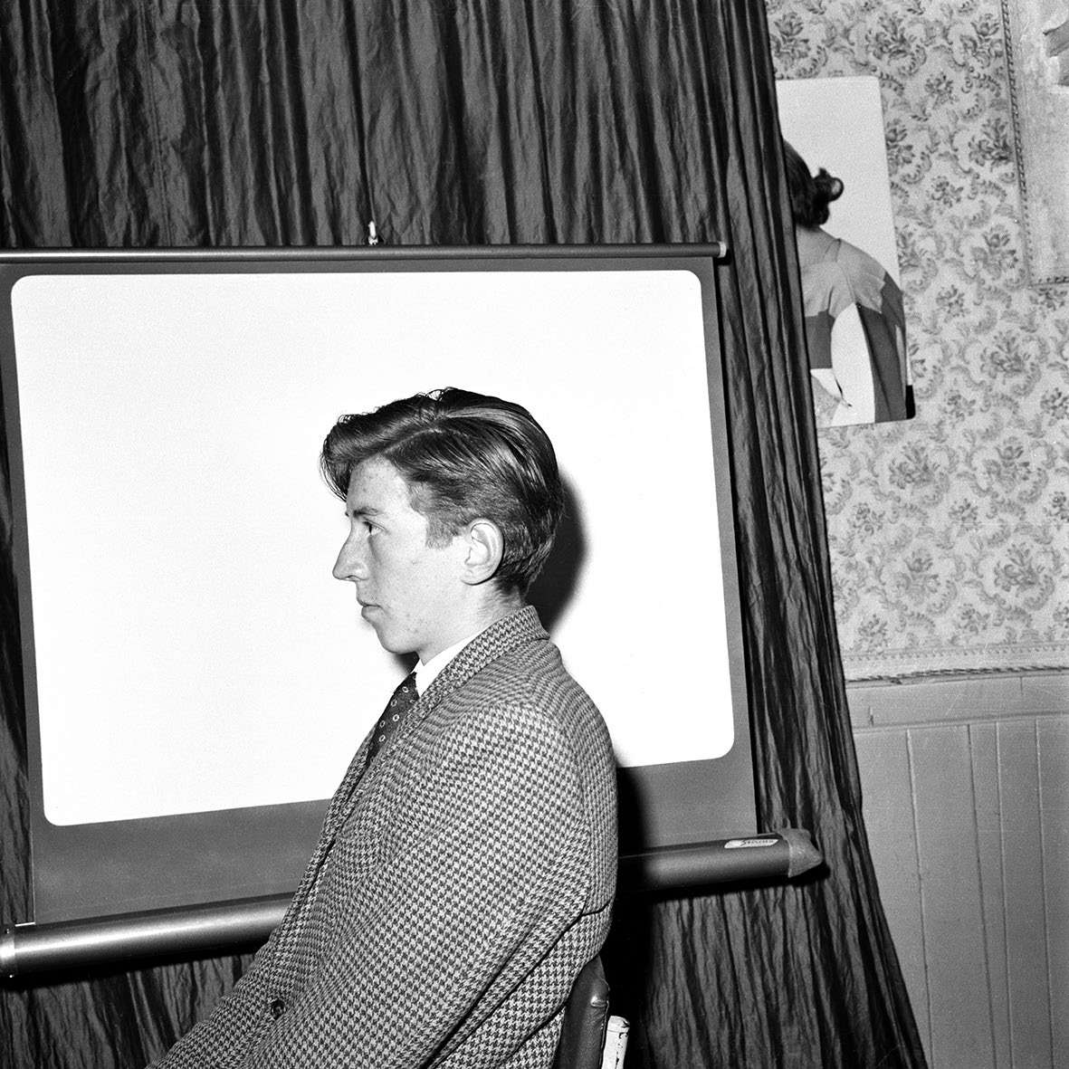 Dennis Dinneen, Untitled (side profile with curtain), 1950s-1970s