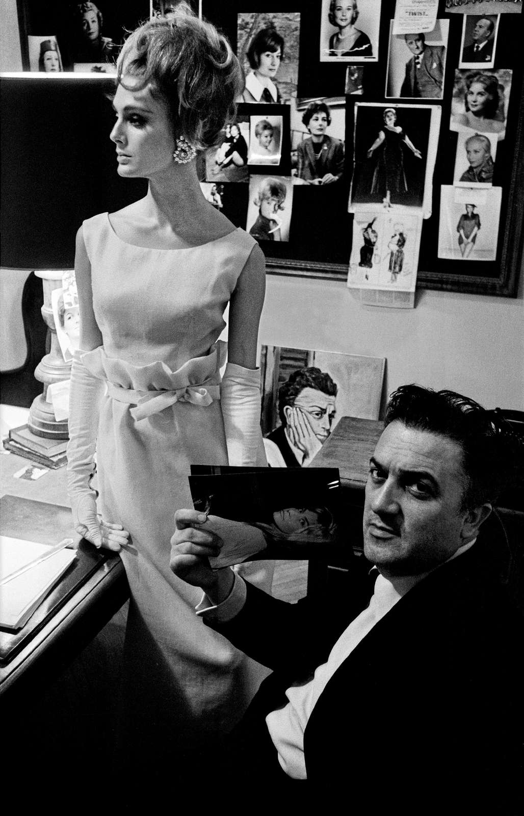Frank Horvat, Rome, HB Collections C (model with Fellini), 1962