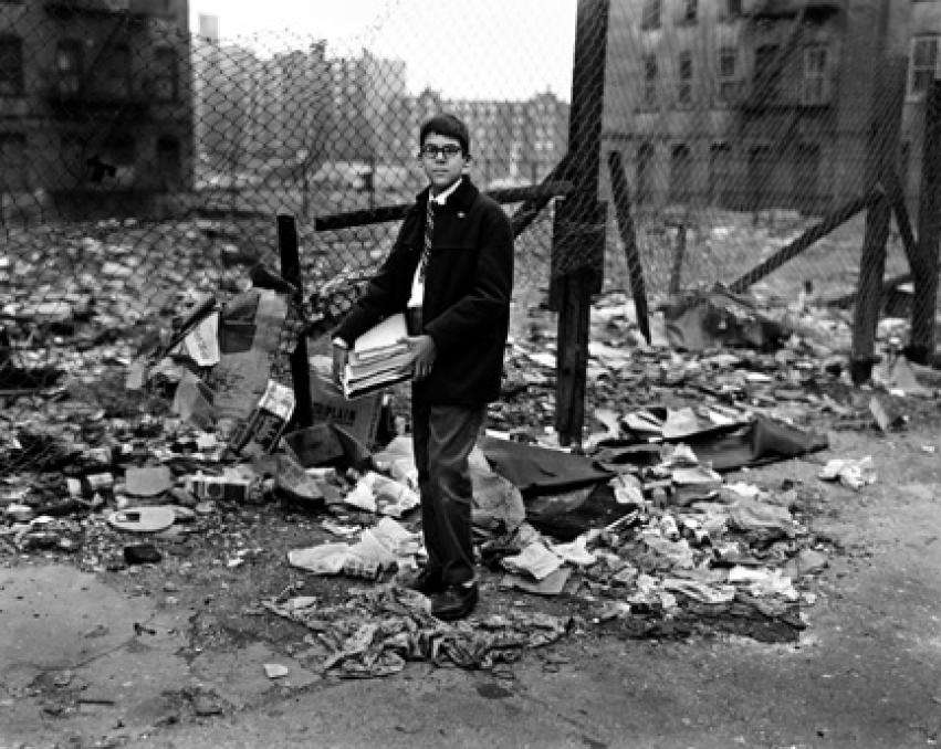 Untitled, East 100th Street (Boy with Books), 1966 - 68