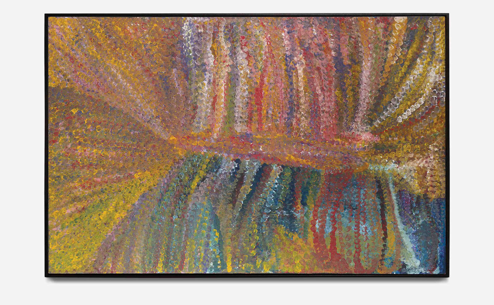 Emily Kam Kngwarray, 'Untitled', 1994, Synthetic polymer paint on canvas, 148 cm × 229 cm. Courtesy of the artist and Pace Gallery