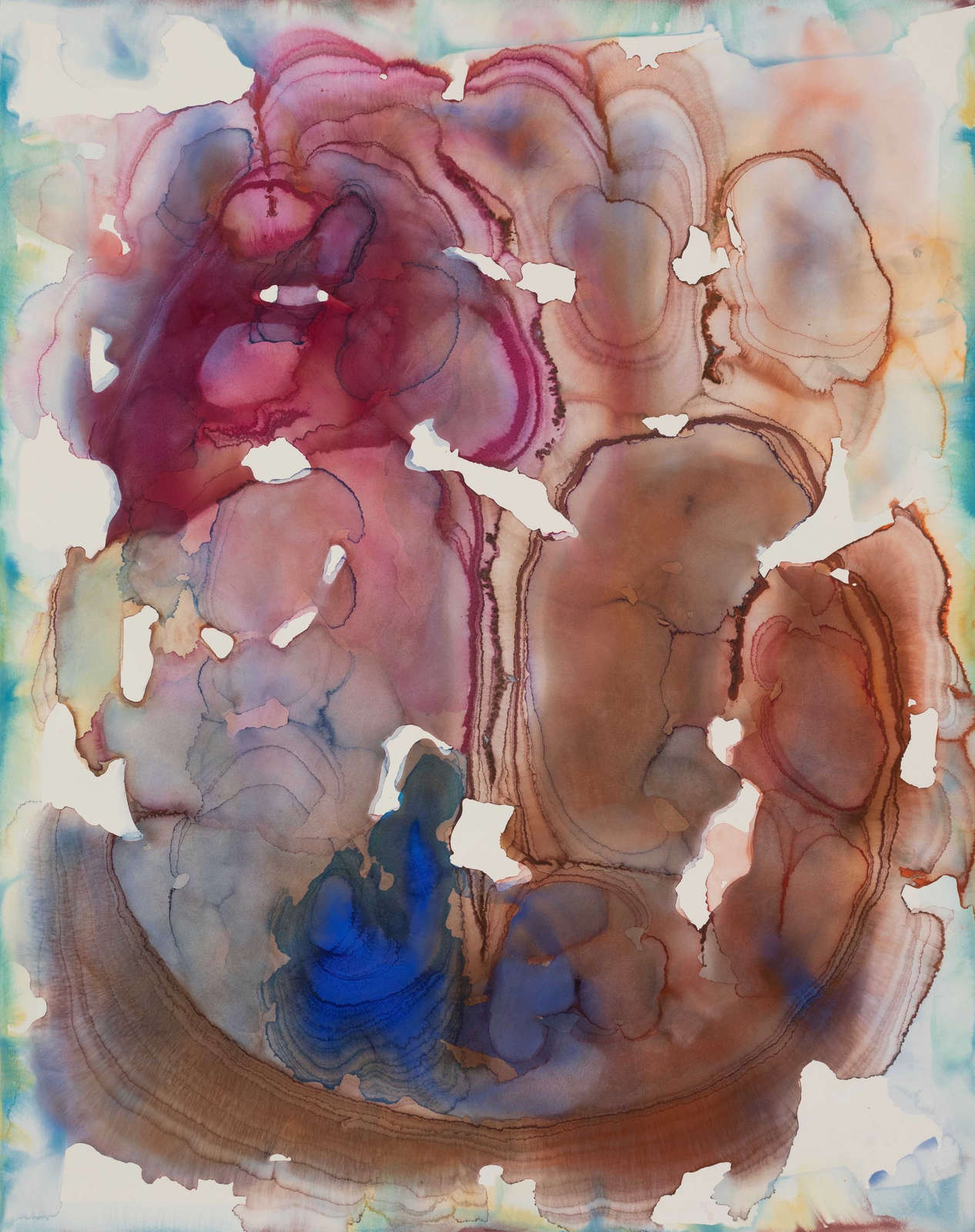 Barbara Nicholls, 'Hombroich No.2', 160cm x 125cm, watercolour on 638gsm HP Saunders Waterford, 2024