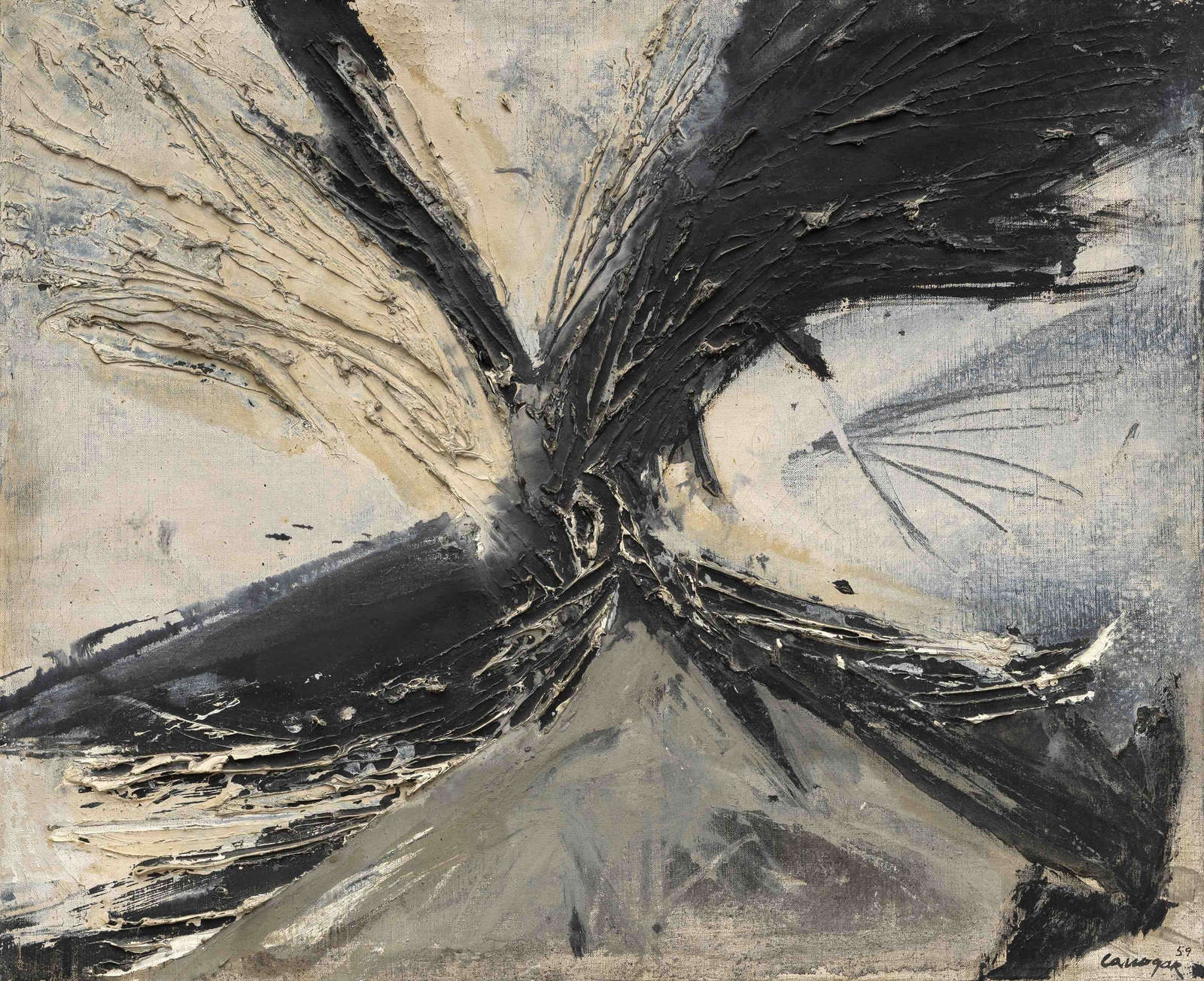 Rafael Canogar, 'Untitled', 1959, oil on canvas, 60 x 73cm