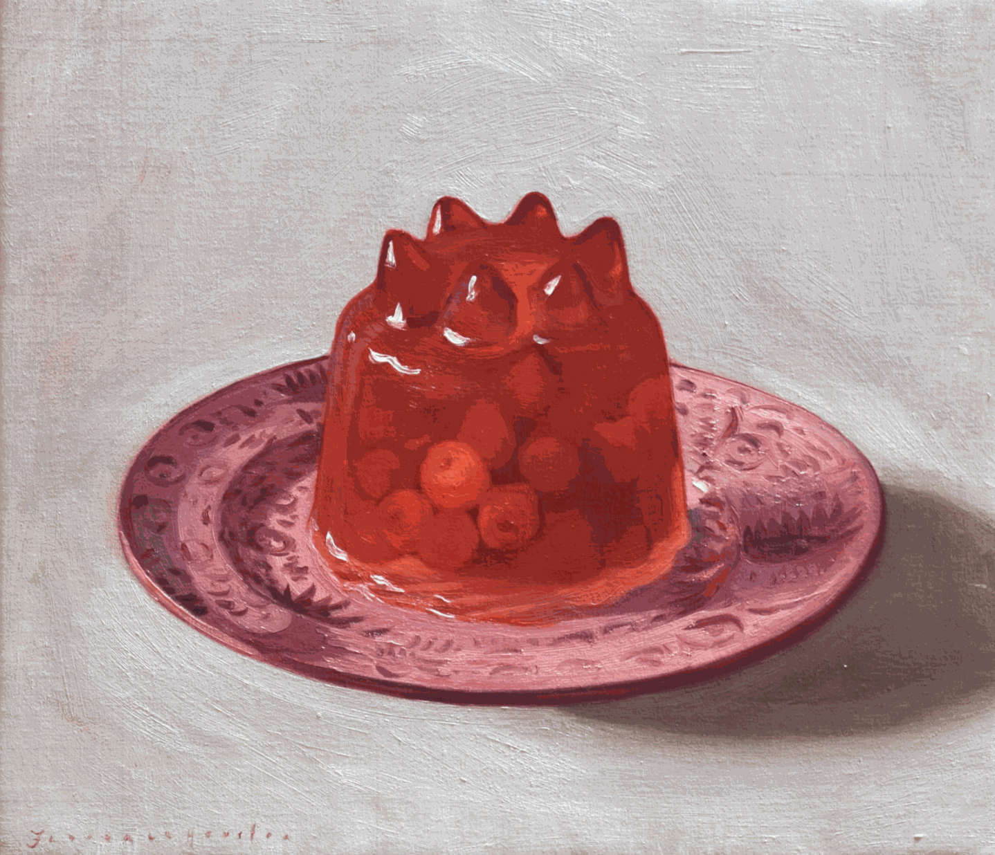 Florence Houston, 'Pink Sink', 2023, Oil on canvas, 35.5 x 40.5 cm. Courtesy of the Artist and Lyndsey Ingram.