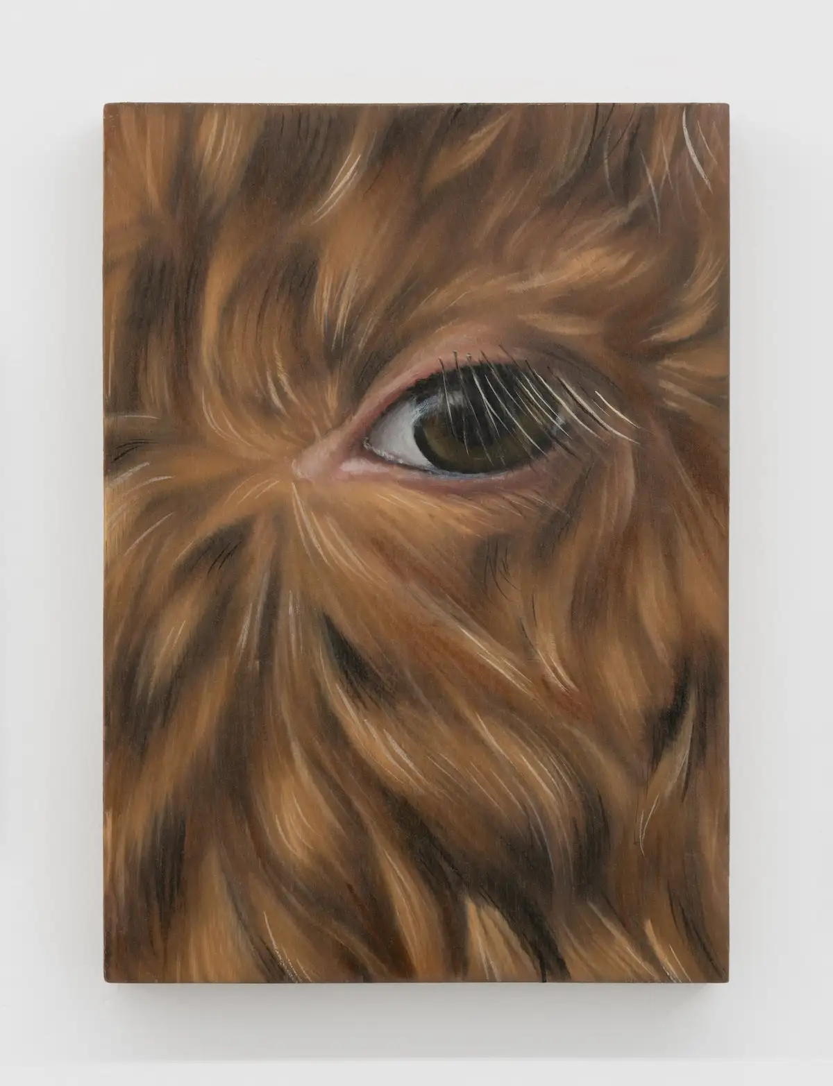 Natalia Gonzalez Martin, Finding Her Nowhere, Thinks She Must Be Nowhere, 2022, Oil on wood, 21 x 14 cm