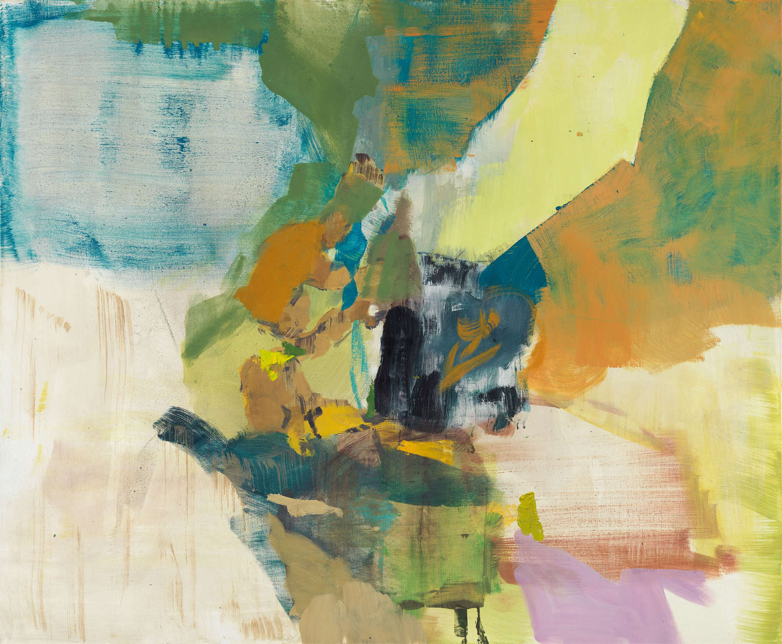 Maki Na Kamura, 'Camp VI', 2023. Oil, tempera on canvas 55 x 67 inches 140 x 170 cm &copy; Maki Na Kamura. Courtesy Michael Werner Gallery, New York and London.