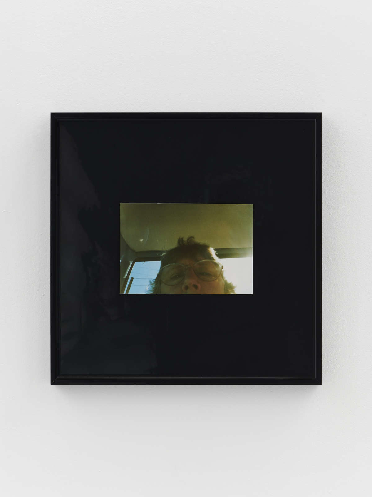 Amanda Moström, 'Encore, 01-09-02', 2023. Grandmother's photograph, fish tank PVC sheet, artist frame, 30 x 30 x 3 cm. Courtesy of the artist and Rose Easton, London. Photo by Theo Christelis.