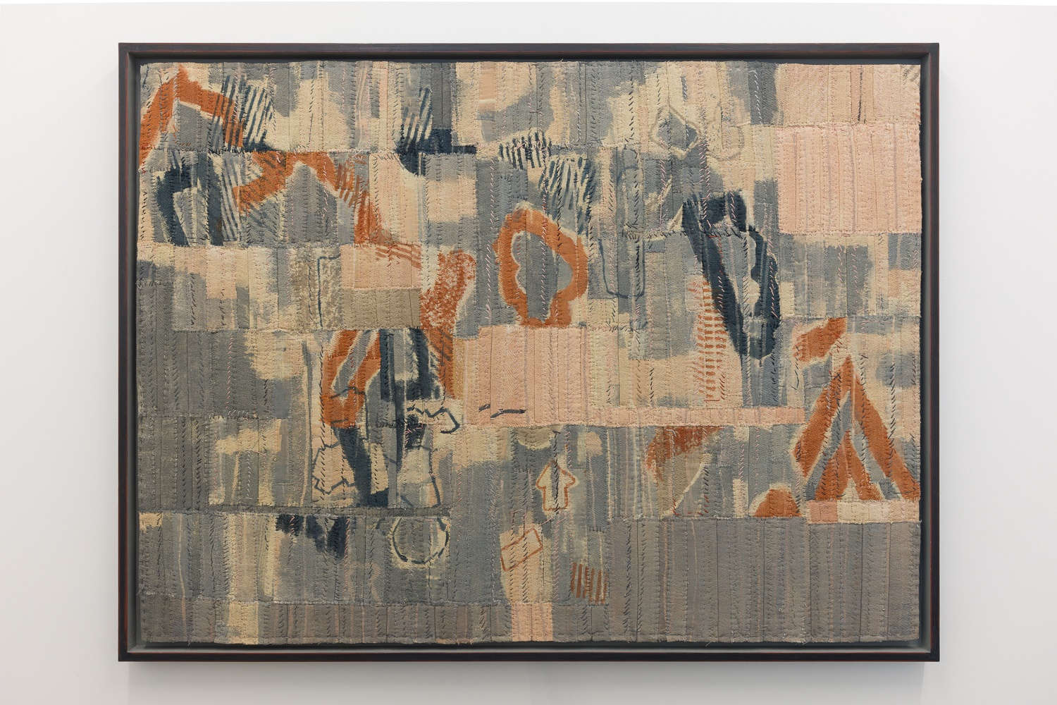 Matthew Harris, 'Cloth No IV'. Acrylic paint and linen thread on constructed cotton cloth, 105 X 74.5cm.