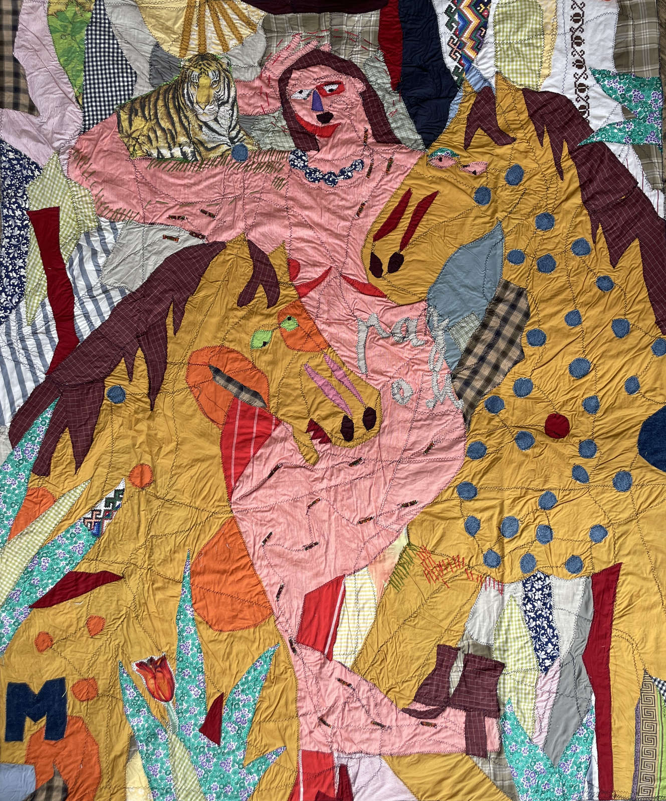 Iryna Maksymova, 'Tiger', 2023. 100% Renewable textiles, 166 x 136 cm.