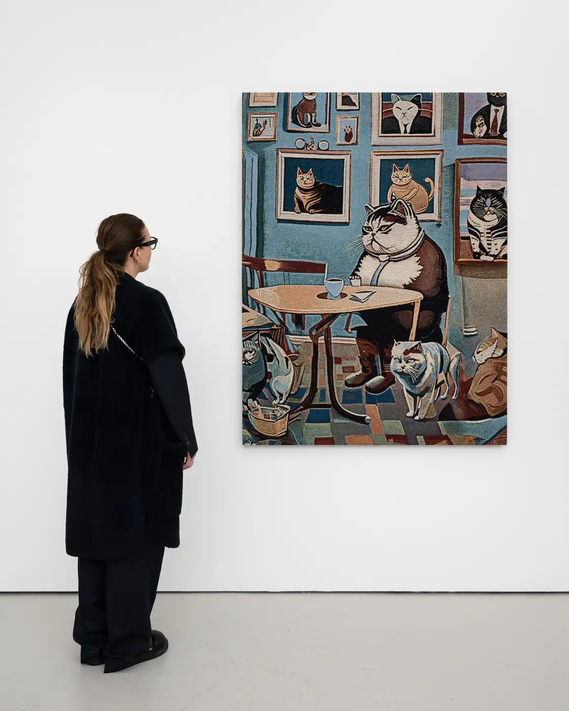 JONAS LUND, Green Pastures INC. (2023), Tapestry, 160 x 120 cm, Unique