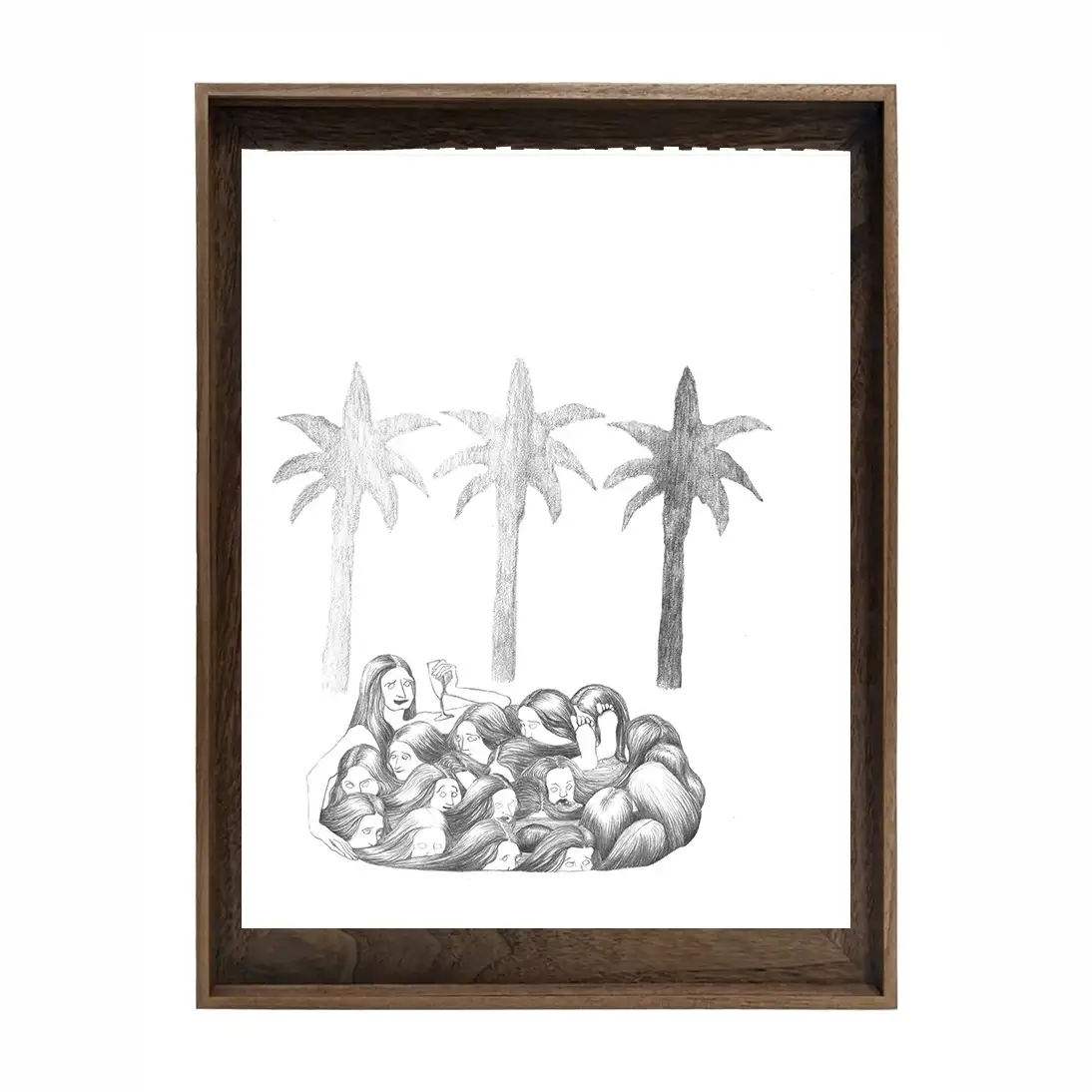 Naomi Workman, 'Clacton to California', 2024. Graphite on paper, 21/28 in series, 40 x 32 cm.