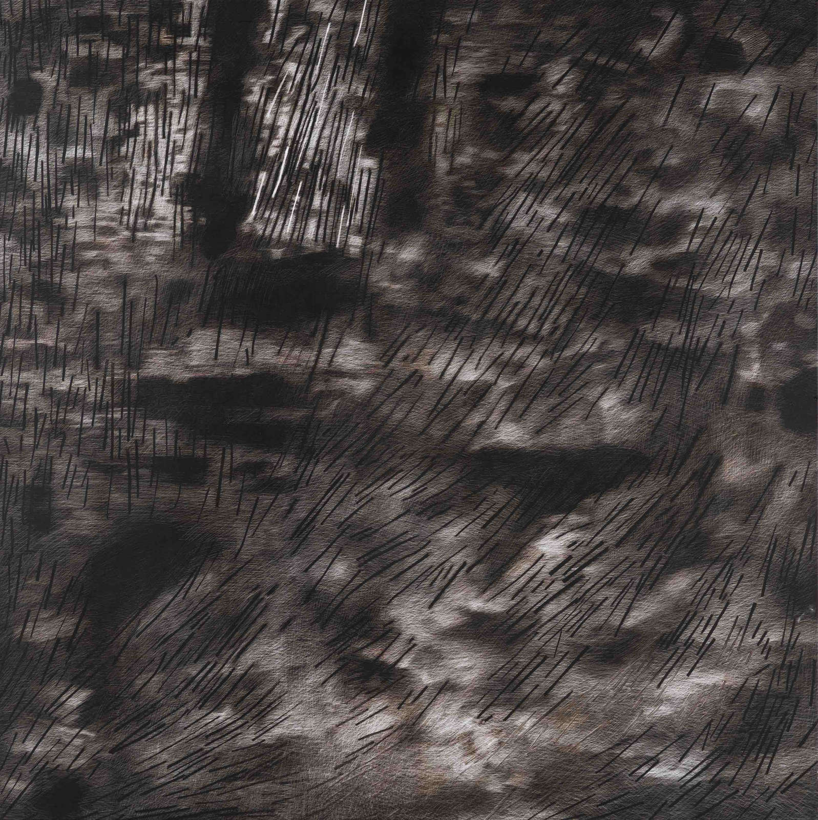 Rameshwar Broota, 'Untitled', 2023. Oil on canvas, scraped with blade, 50 x 50 in.