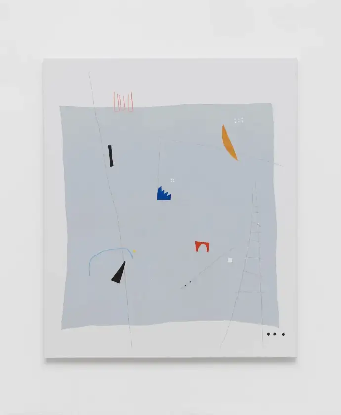 Yuki Nakayama, 'Hiding under the Sun No.2', 2023. Acrylic and graphite on canvas, 127 x 152.4cm.