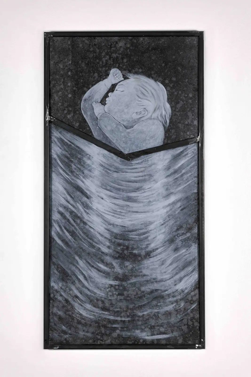 Fani Parali, 'Transformer of Intricate Matter', 2024. Wood, scenic paint, glaze, steel, 26.5 x 64.5 x 2cm.