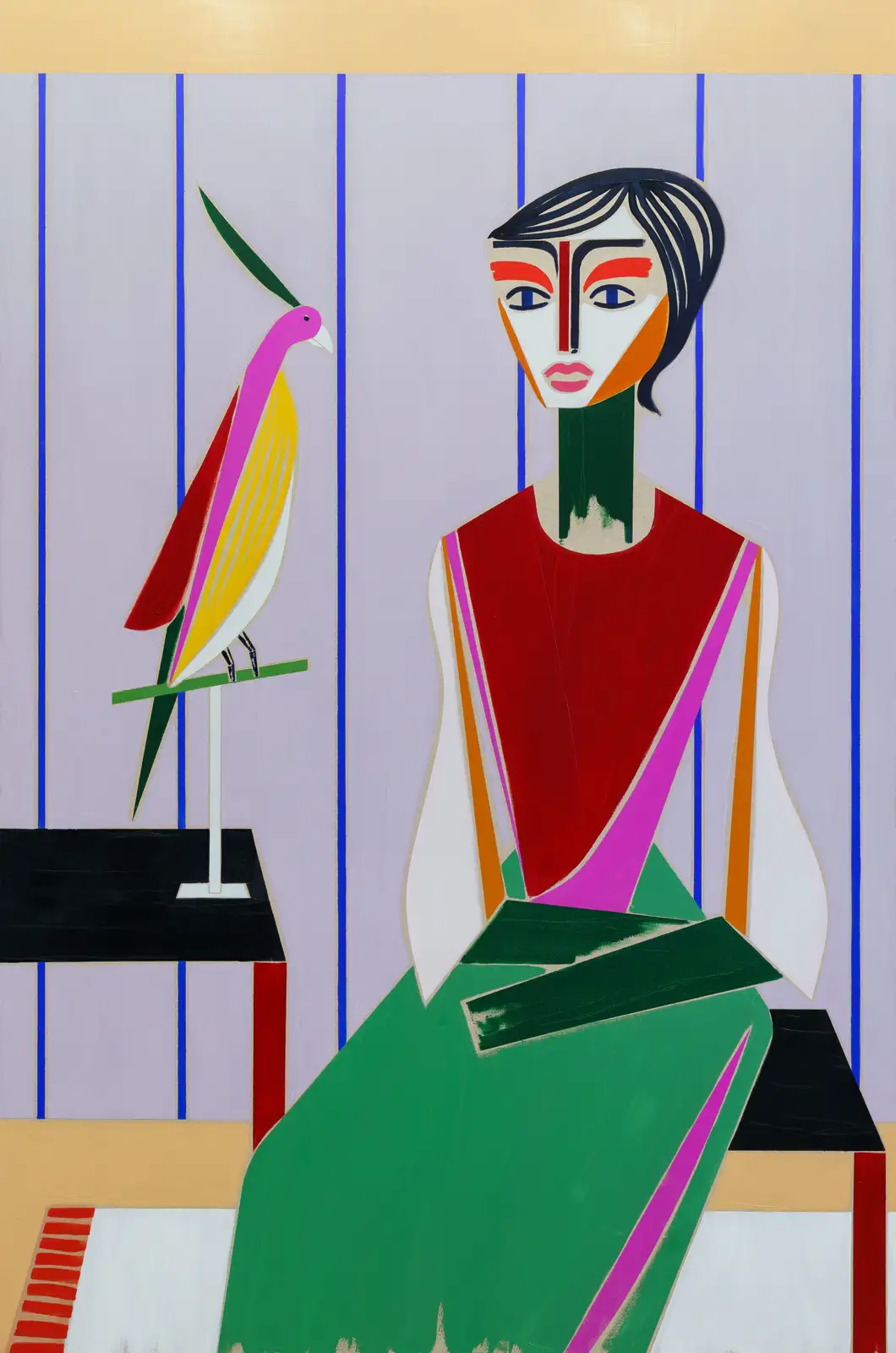 Henrik Godsk, 'Vilhelmine', 2024, Oil on canvas, 180 x 120 cm, 70 7/8 x 47 1/4 inches (V07813)