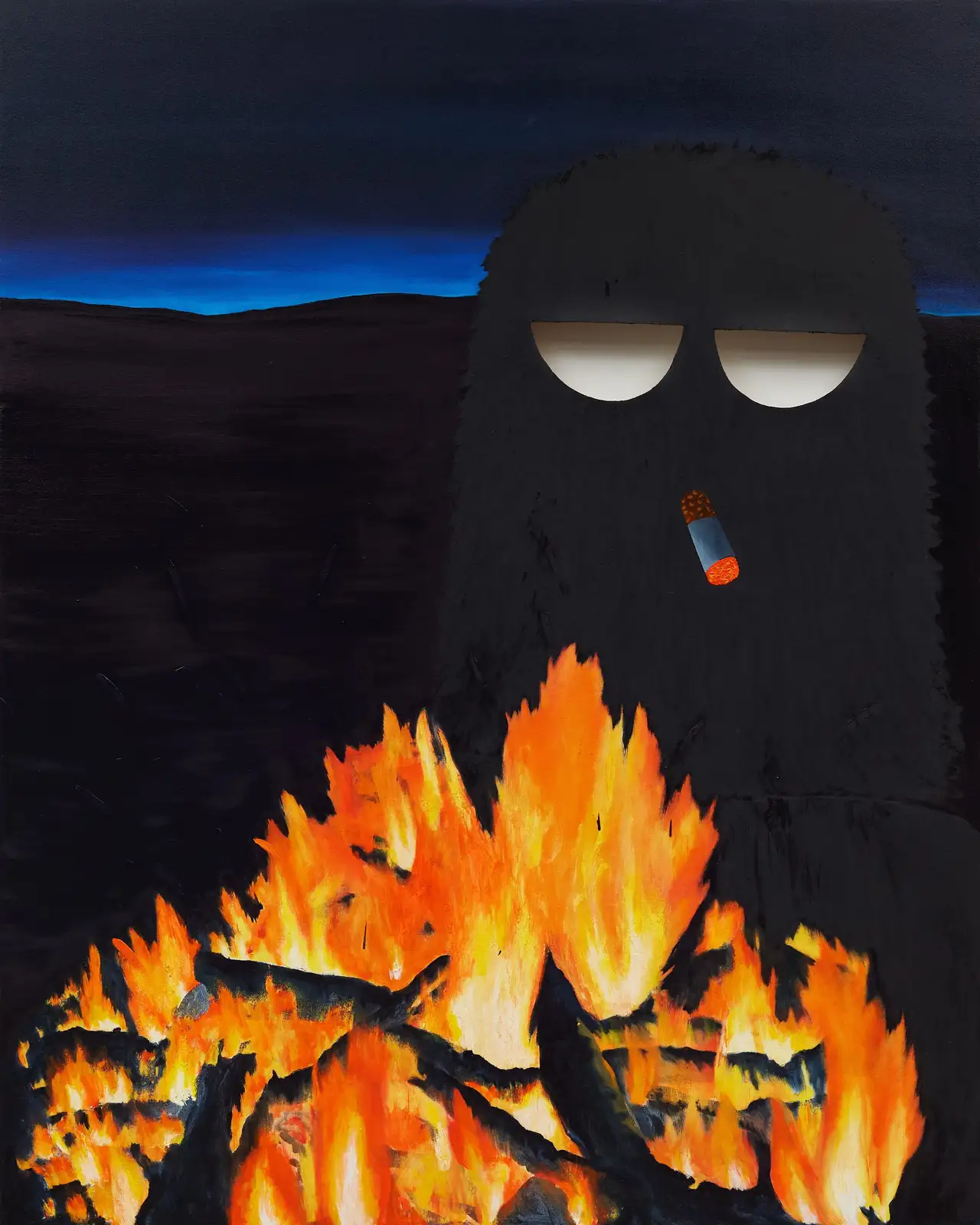 Andrew Maughan, 'Cold Light', 2024. Oil on canvas, 140 x 112 cm.