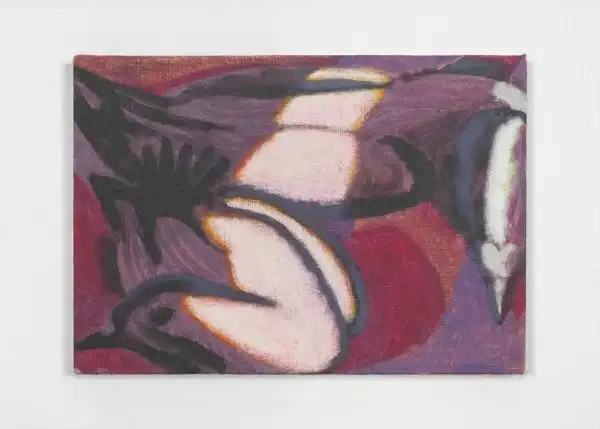 Carl Mannov, 'Architecture (I)', 2024 Gesso and acrylic on jute 43 x 32 x 2.7 cm