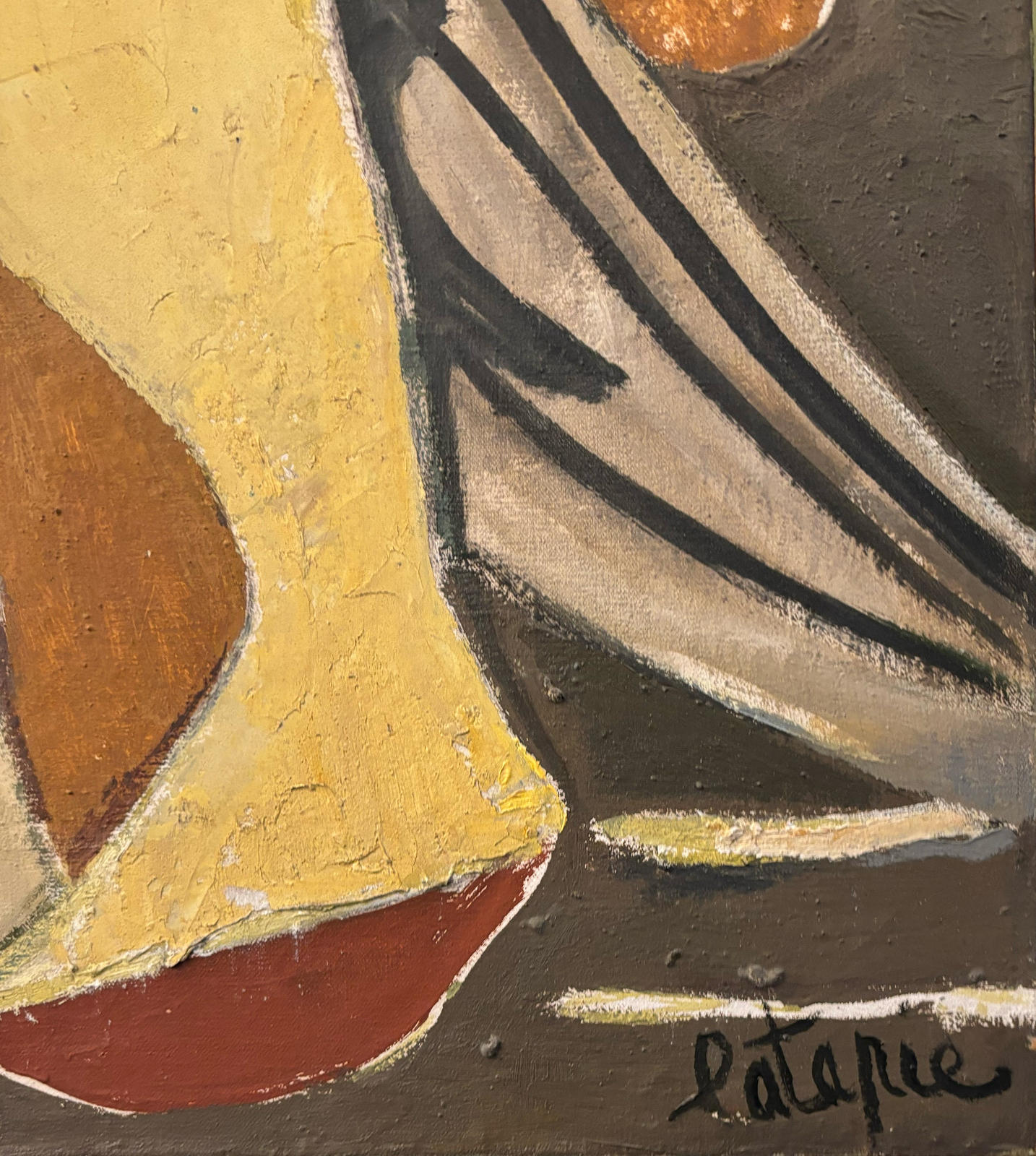 La Cariatide du Rêve (alternatively titled Cariatide à la Draperie Rouge)