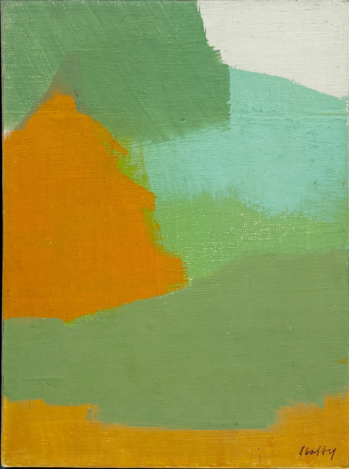 Color Theory #571 Orange, Greens, White