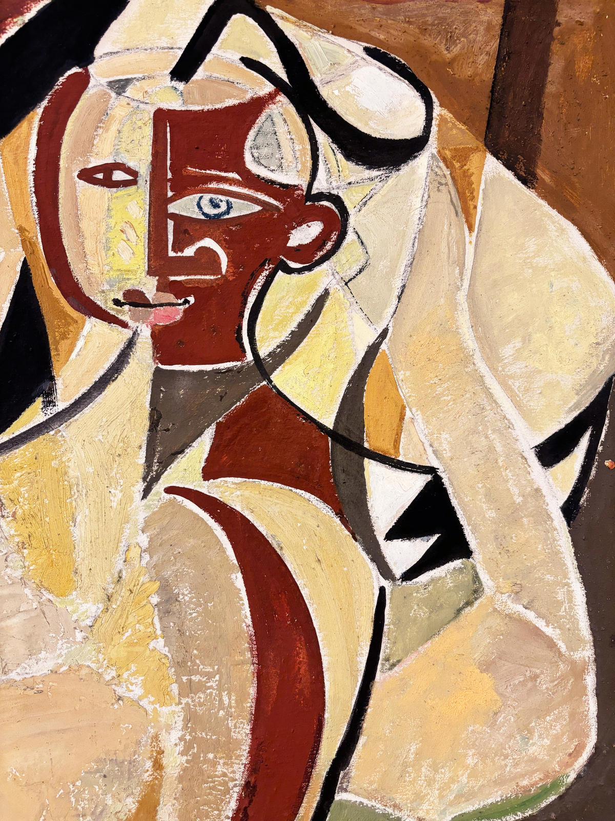 La Cariatide du Rêve (alternatively titled Cariatide à la Draperie Rouge)