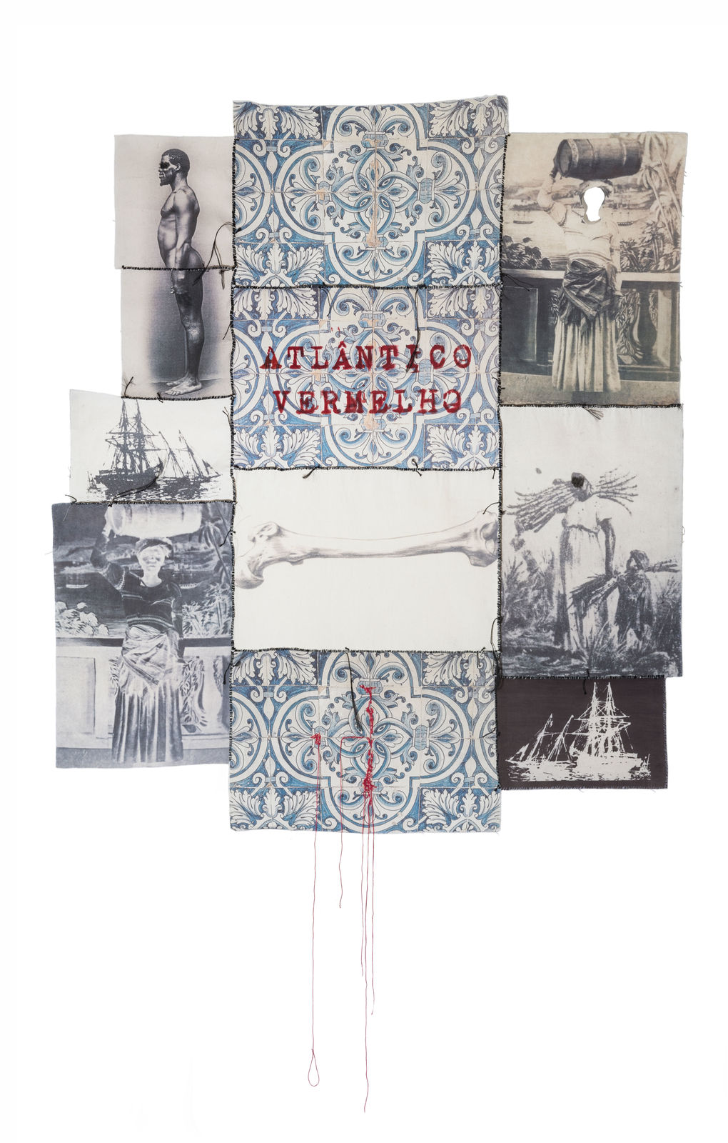 Rosana Paulino, Atlântico vermelho, 2017