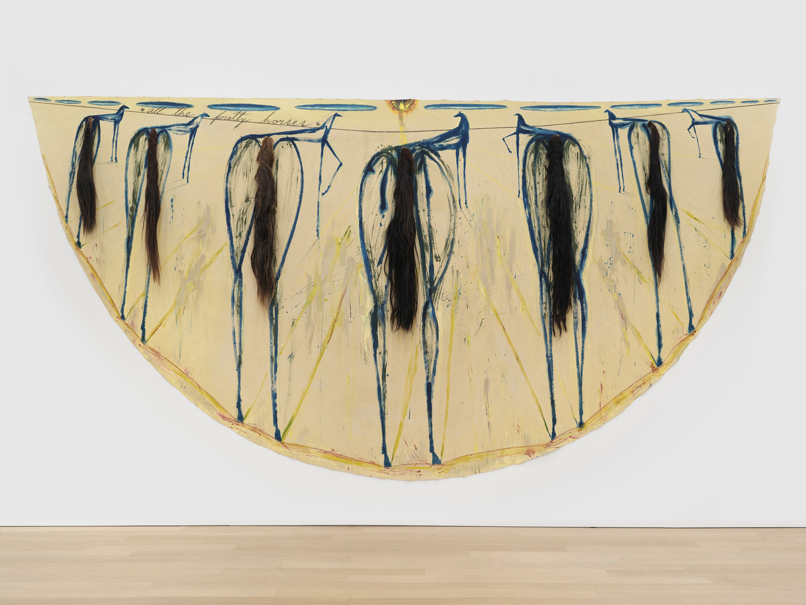 José Bedia, All The Pretty Horses, 2024