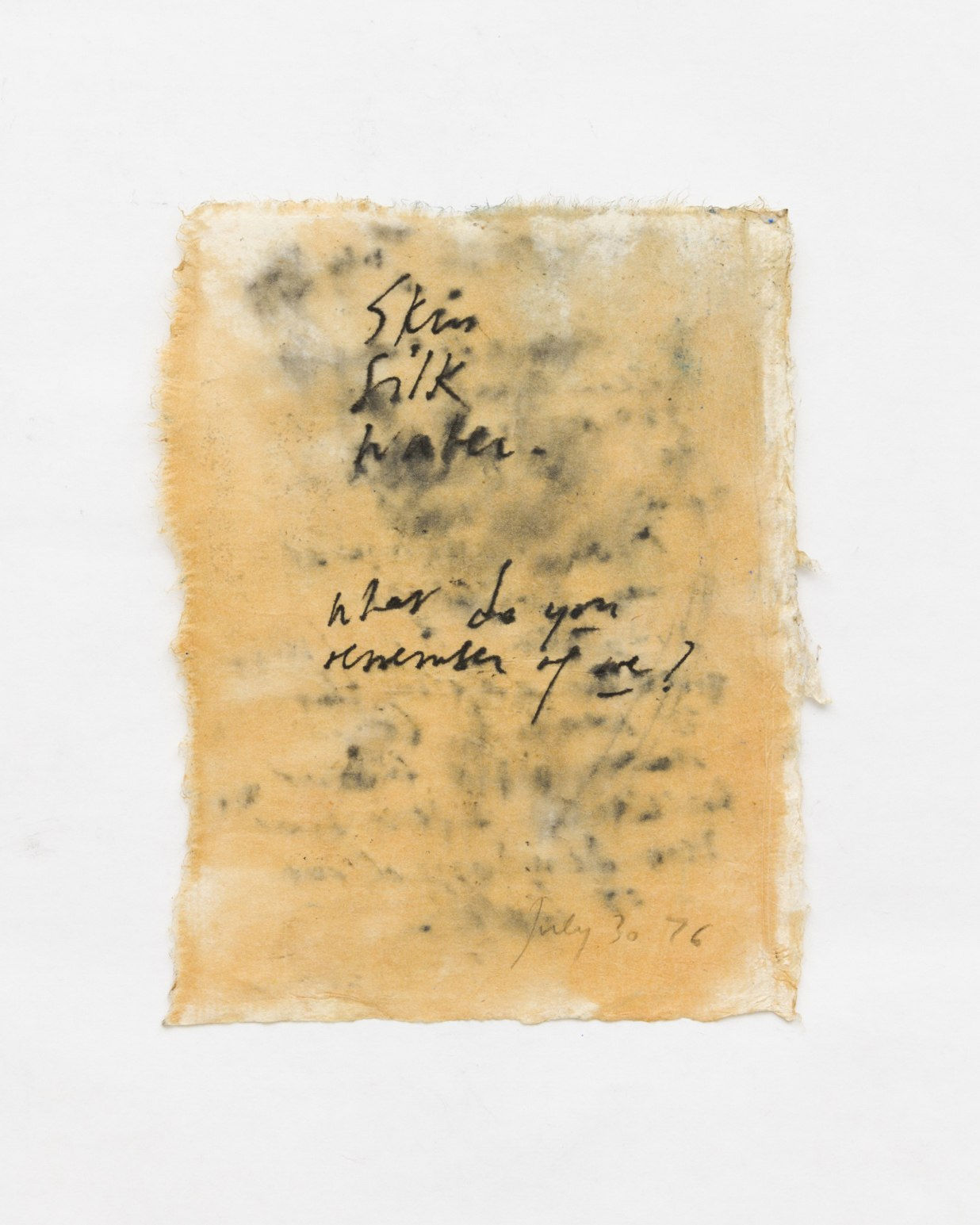 Mira Schor, Page, 1976