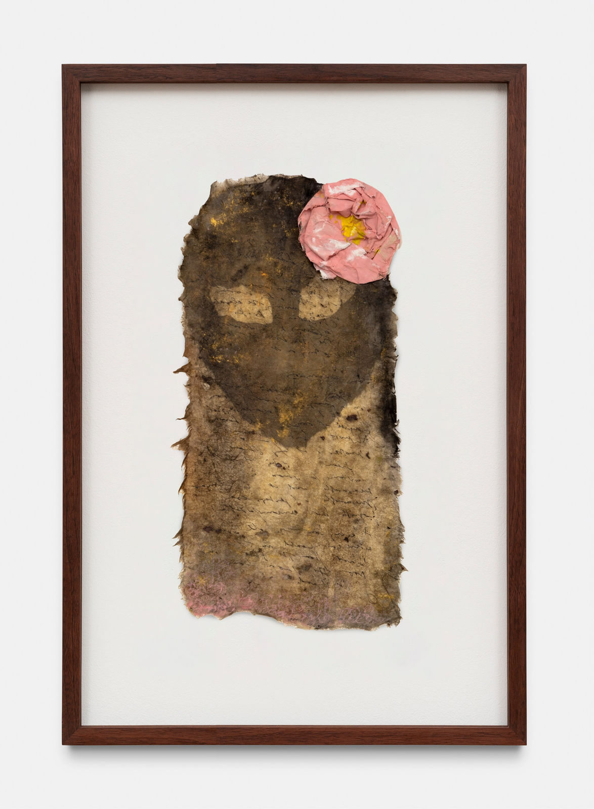 Mira Schor, Mask with Flower, 1977