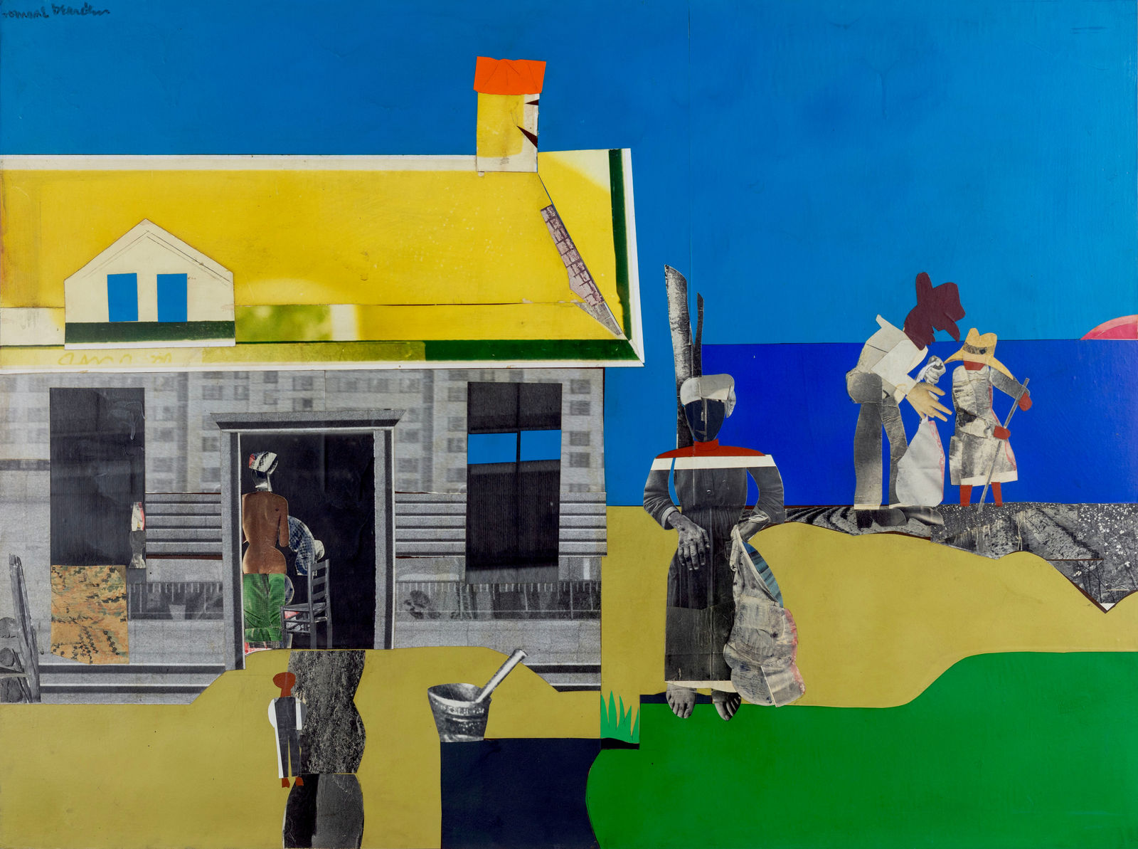 Romare Bearden, House in Cotton Field, 1968