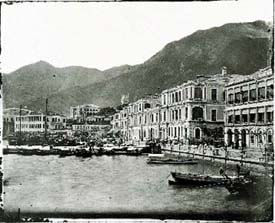 John Thomson, The Waterfront, Hong Kong, 1869