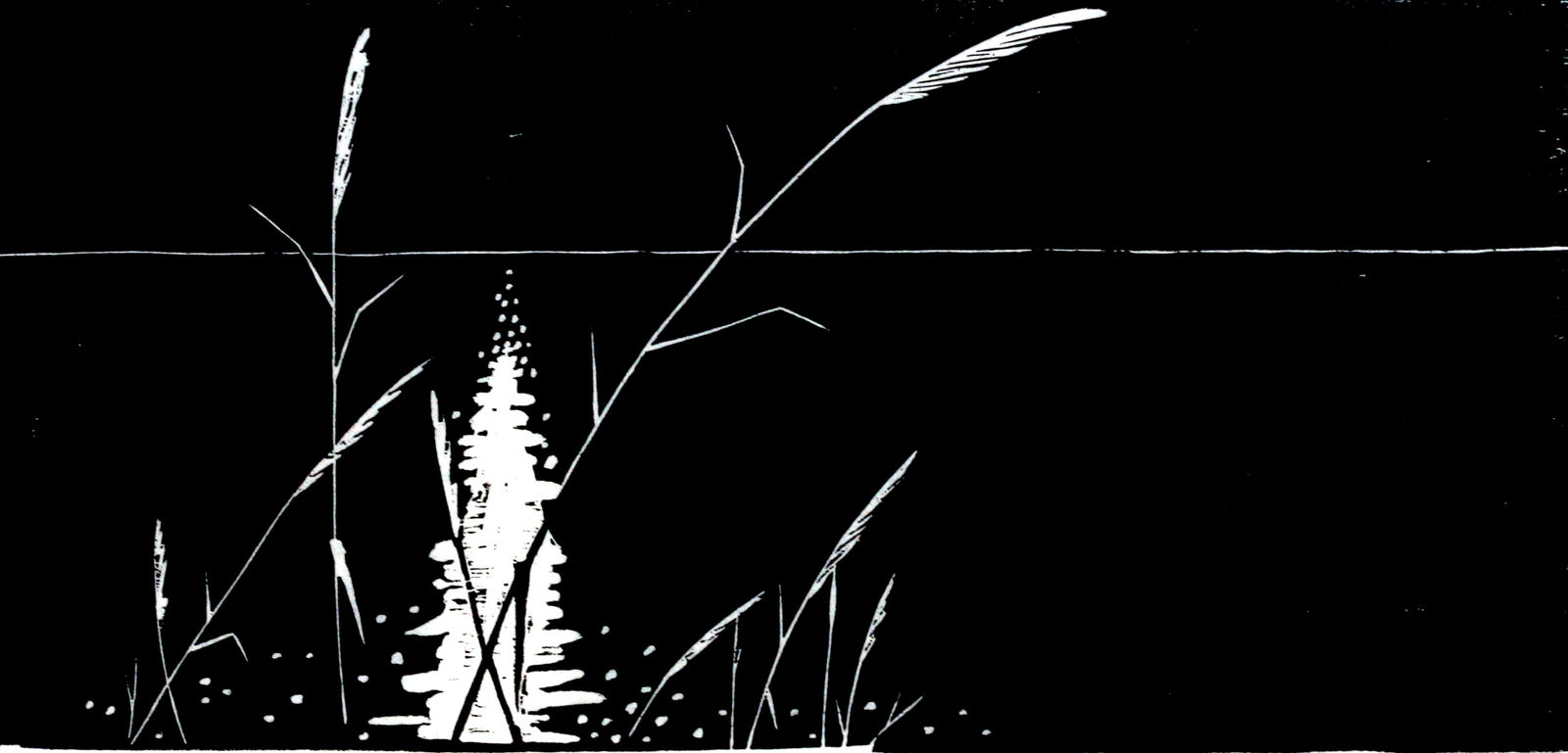 Ma Desheng, Reflection from Water at Night, 1980