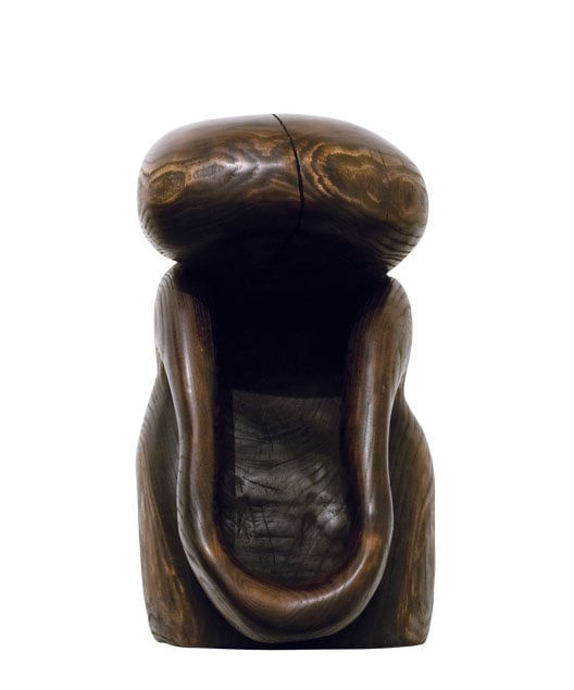 Wang Keping, Standing Woman with Joined Hands, 1998