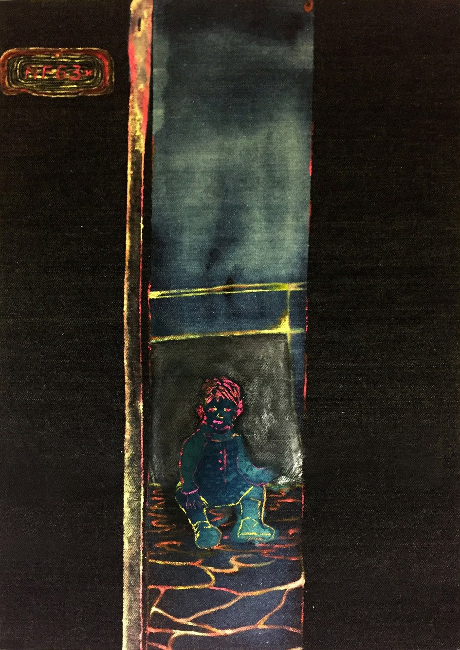 Lamothy Kwok, Study for the Overpasses from 1997 to 2001 – I am sitting under the pverpass in January 1997, 2017