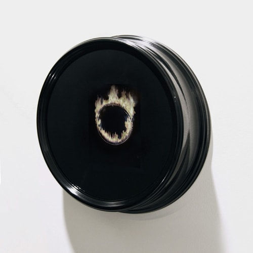 Ken Matsubara, Flaming Hoop (black clock), 2012