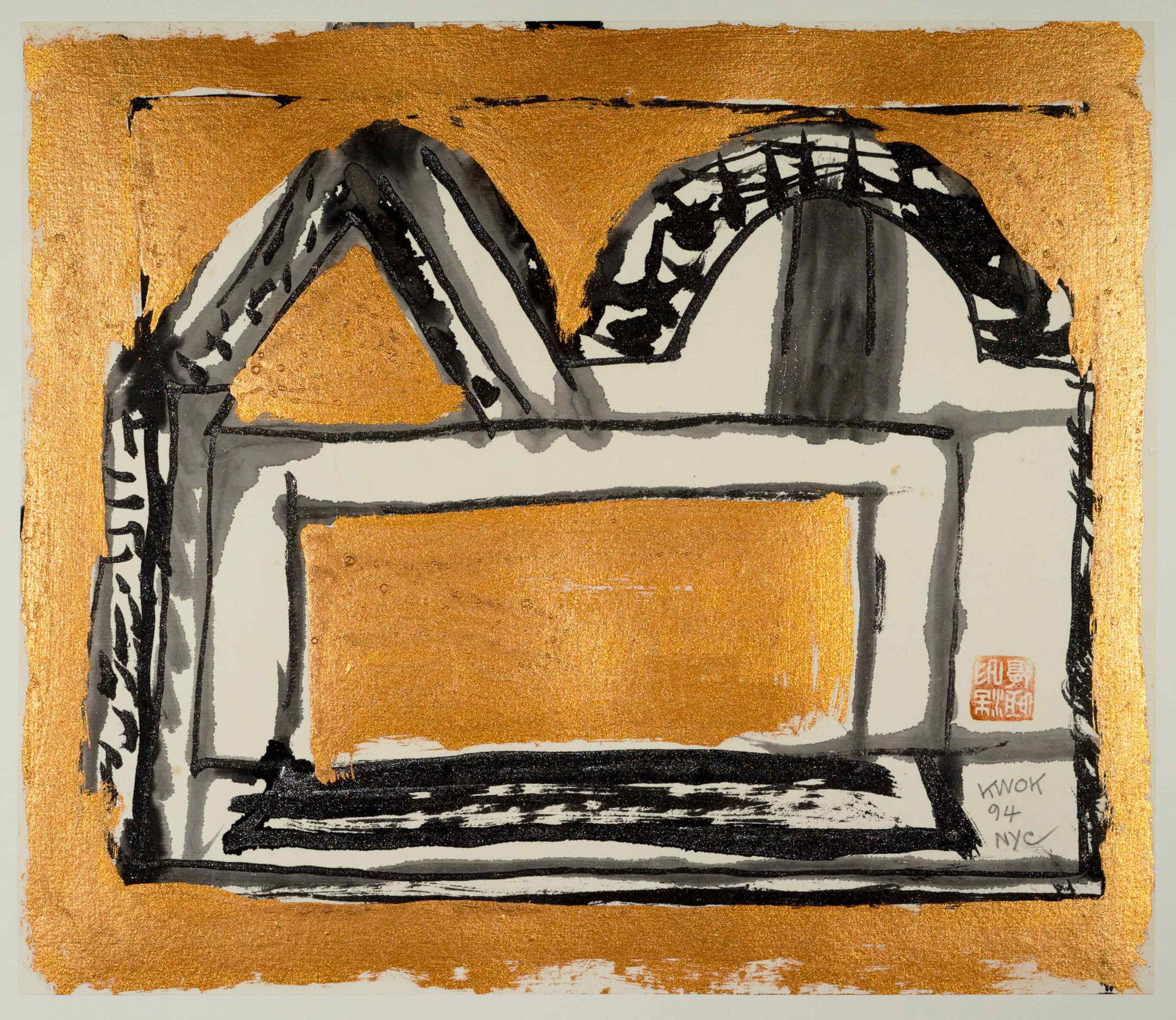 Frog King, Frog in Bronze, 1994