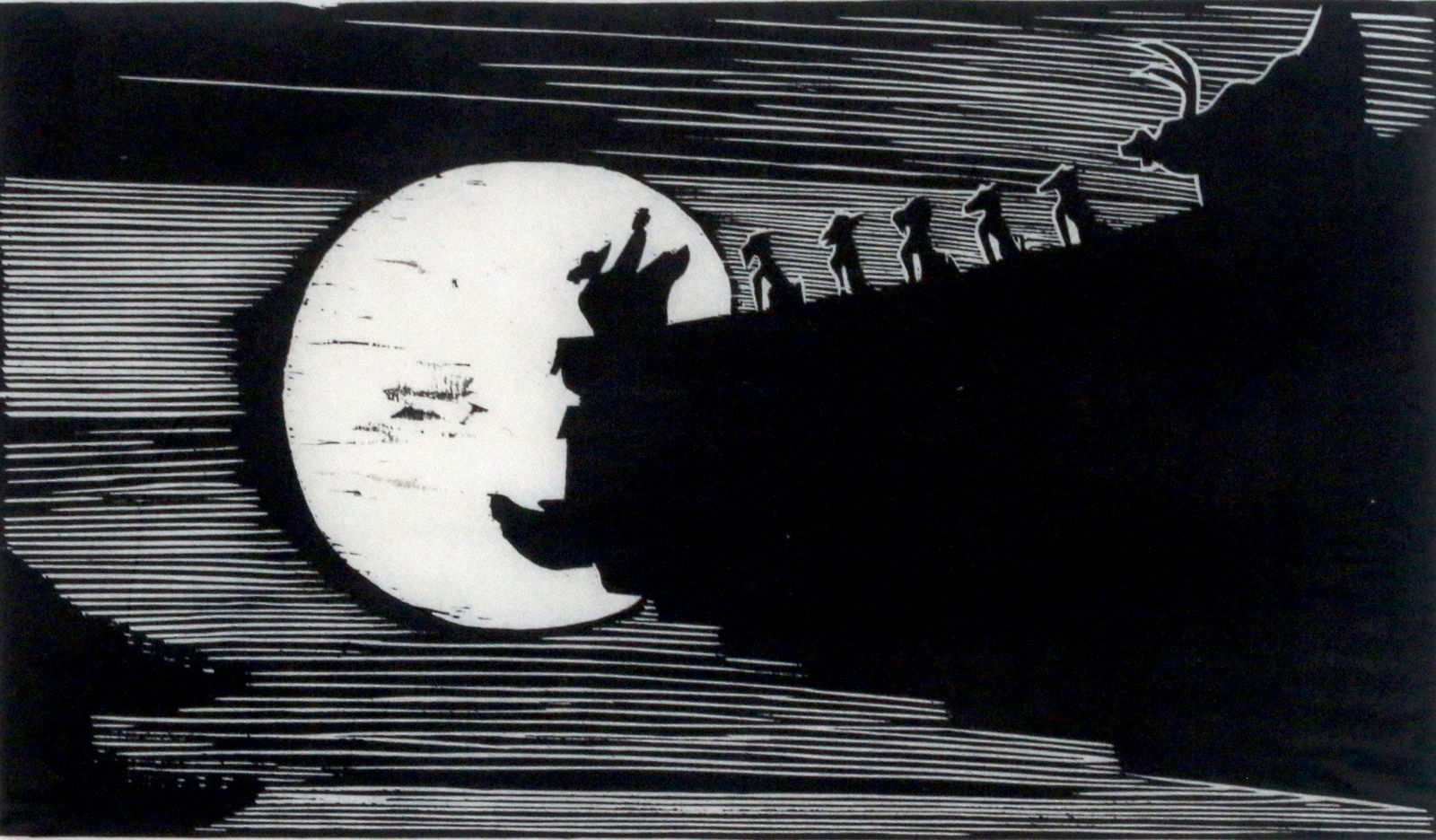 Ma Desheng, Forbidden City Under Moon, 1980